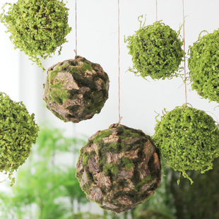 Forest-Style Decorative Balls, Green Plants, Hanging Balls, Kindergarten Plant Corner Layout, House Shed Top Ceiling Hanging Ornaments