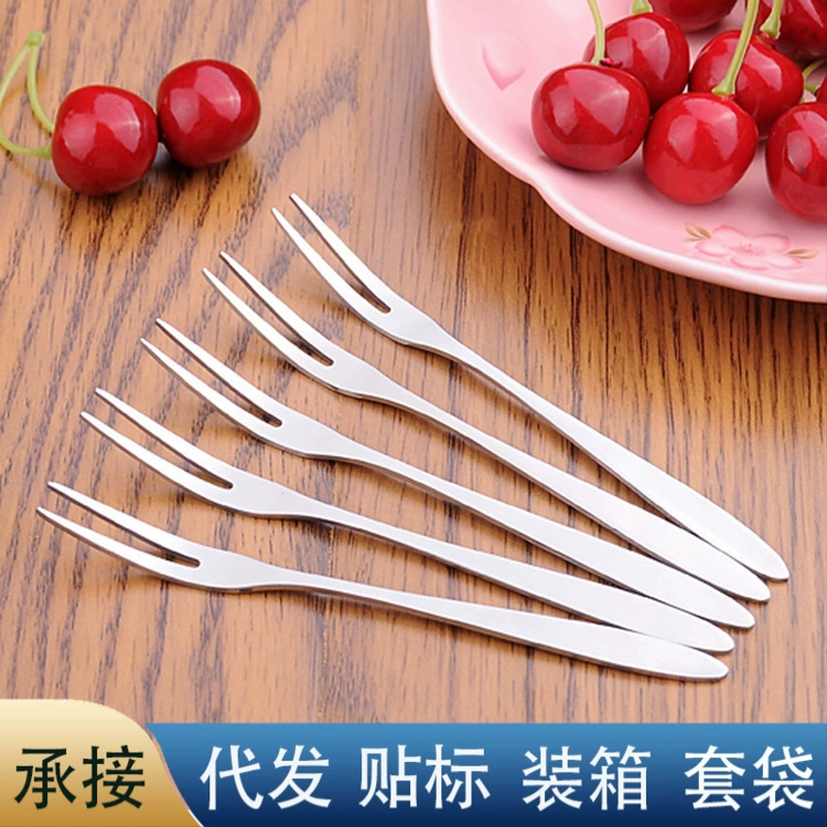 Вилка для фруктов из нержавеющей стали костюм креативный милый фруктовый знак вилка для конфет небольшой размер Вилка десертная вилка Mooncake оптом