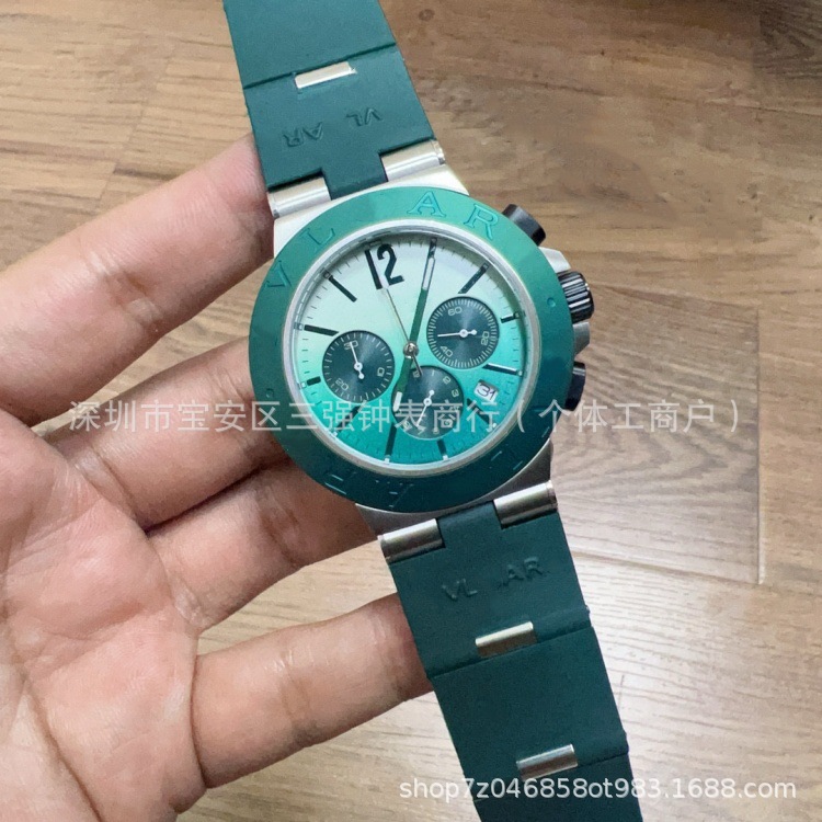 Ventas transfronterizas calientes de seis agujas de cuarzo VK cronógrafo multifuncional de reloj de pulsera de hombre con luz nocturna fábrica directa