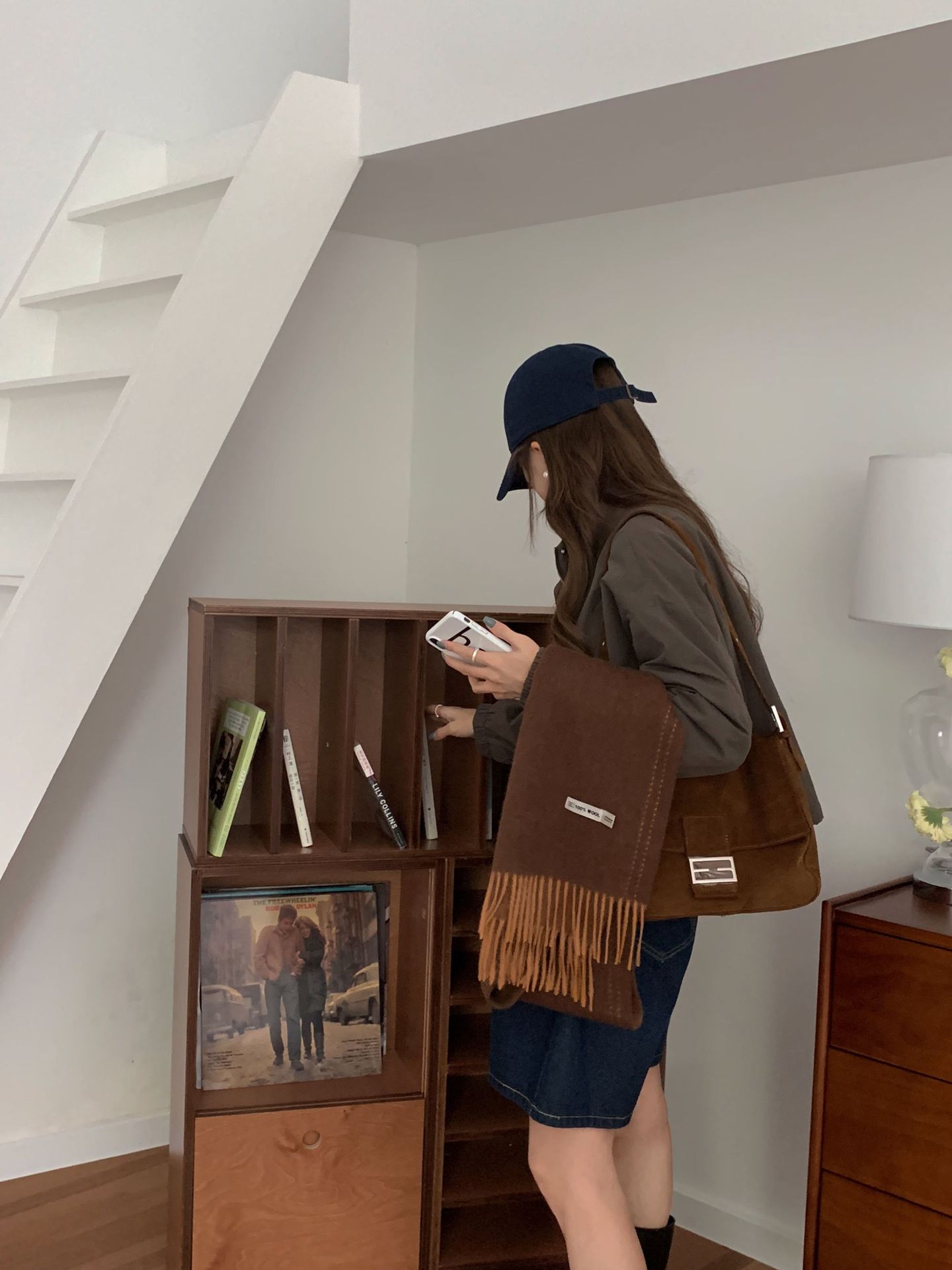 Sciarpa da coppia in edizione stretta, calda, versatile, coreana, invernale, da donna, in 100% lana, tinta unita, semplice, double face_voghion.com