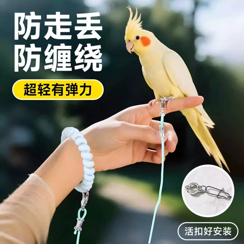 Летающая веревка для попугая не повреждает ноги, сверхлегкая тренировочная веревка, кольцо на ногу из тигровой кожи, черного феникса, пион, сорок, браслет, летающая веревка для ходьбы птиц