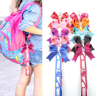 Cross-Border Cheerleader Keychain Bow Streamer Keychain Cheerleader Gift Amazon Hot Sale