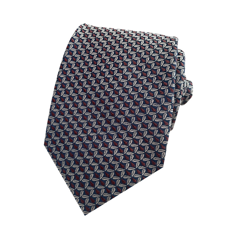 シルク绢糸ジャカードプリントネクタイファッション流行クラシック7.8センチ大頭ネクタイスポットネクタイ
