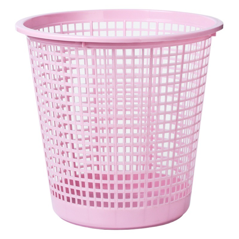 Cubo de basura simple para el hogar, sin borde, de plástico, minimalista, para cocina y baño, venta al por mayor