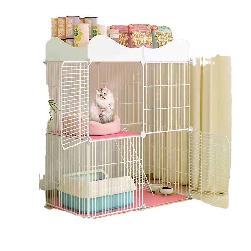 Jaula de gato super grande espacio libre de doble capa gato Villa gato mascota gato casa gato Casa Grande no inodoro integrado