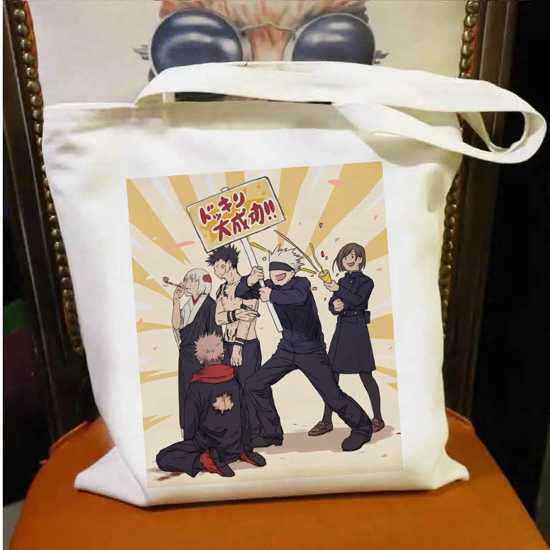 전쟁 폭발에 다시 철자 학생 캔버스 가방 애니메이션 2 차 위안 휴대용 높은 색상 가치 SCHOOLBAG 단일 어깨 핸드백 새