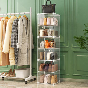 Bag Storage Cabinet Floor-Standing Household Transparent Display Cabinet Home Storage Cabinet for Small Bags