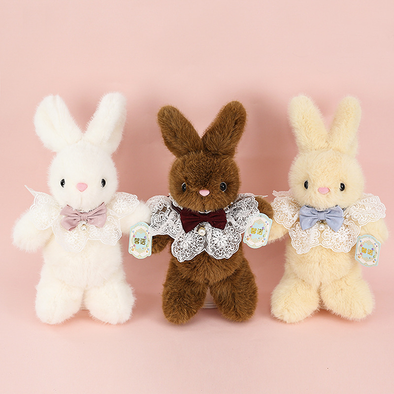 Sweet Rabbit--Pearl Bow Tie Rabbit 30cm