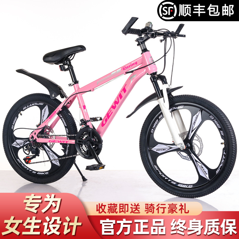 Mountain Bike 20-Inch 22-Inch 24inch 26inch Student Bike Variable Speed Bike Double Disc Brake Shock-Absorbing Bicycle for Girls and Boys