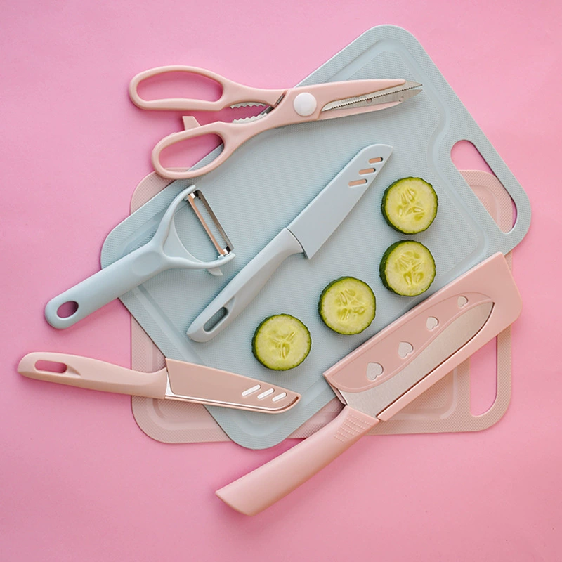 Knife and Cutting Board Set, Multi-Piece 3–5 pcs, Includes Scissors & Peeler, Gift Kit