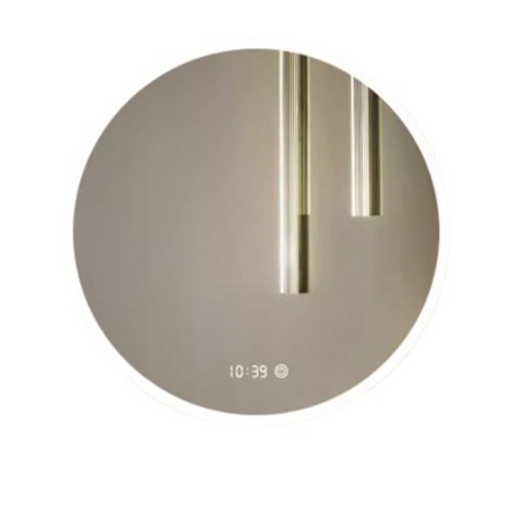 Espejo redondo inteligente de baño antifiebla espejo táctil con lámpara espejo de baño colgado en pared antifiebla espejo de maquillaje LED luminoso