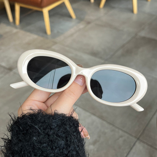 Millennium Hot Girl Sunglasses Female European and American Retro Y2K Street Photo Glasses Fashion Round Frame Anti-UV Cross-Border Sunglasses