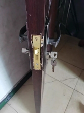 .老式铁面板换锁室内卧室房门锁室内钢木门锁小50门把手门锁锁具