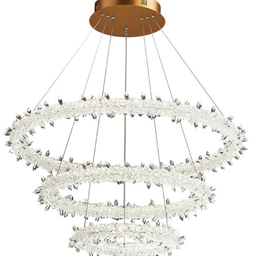 French-style light luxury modern minimalist living room dining room bedroom lighting decor popular ring light crystal light