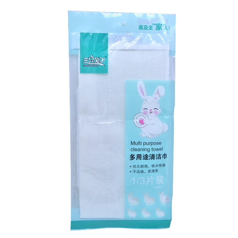 토끼 세 마리 청소용 물티슈(1개)
