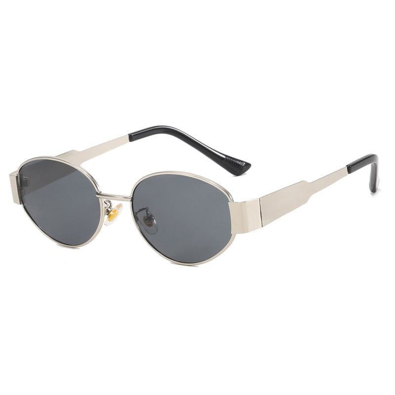 Gafas de sol redondas europeas y americanas para mujer, estilo urbano, novedad 2026, gafas de sol metálicas de moda, gafas de sol a la última. image 13