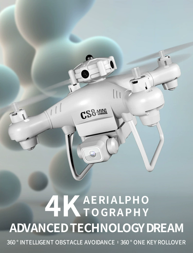Mini Dron RC 4k CS8MINI vista frontal