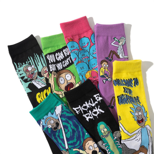 Cotton anime themed socks cartoon mid-tube socks animation trend cartoon socks cross-border long-tube personalized socks