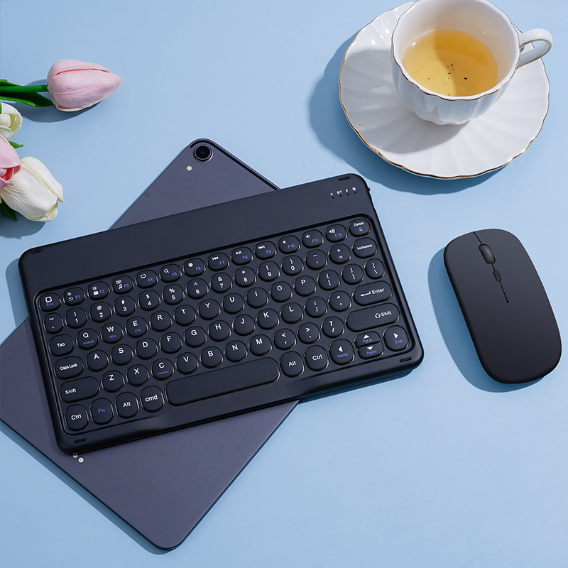 Suitable for Tablet Phone Mini67 Bluetooth Keyboard and Mouse Cover Apple Samsung Xiaomi Huawei iPad General Factory Batch