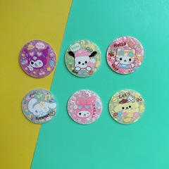 新しいサンリオパッチカレッジスタイルかわいいシナモンドッグラウンド漫画クロメ学生アクセサリーヘアピン素材