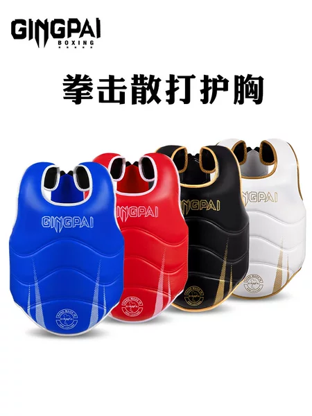 Professional Fighting Sanda Chest Protector for Kidsren, Boys and Girls, Thickeneded Training Protective Gear, Adult Boxing Armor, Muay Thai and Taekwondo