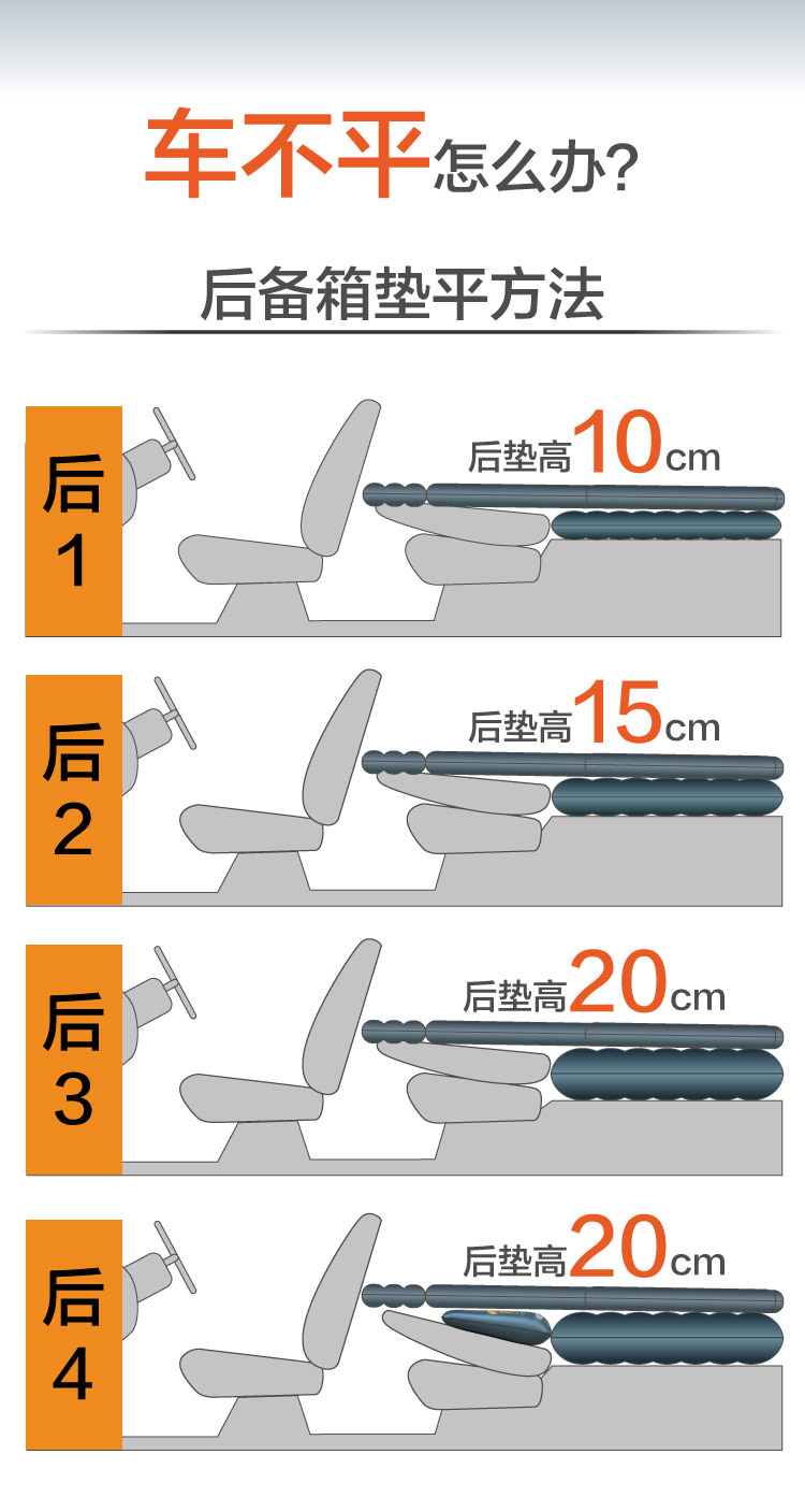 N梦方舟单人车载充气床垫副驾驶车用气垫床后排坐充气垫汽车内睡详情6
