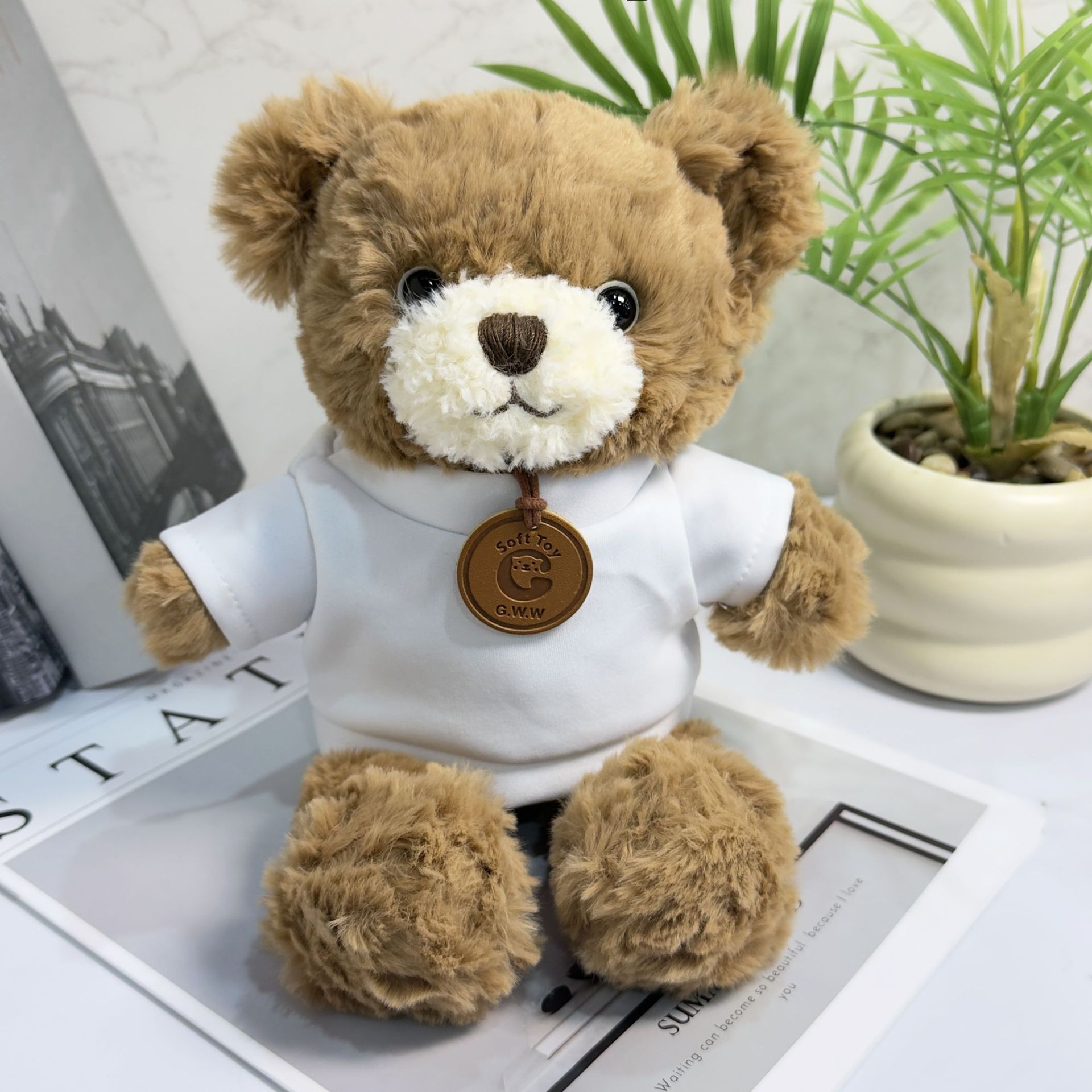 Vestido Teddy Bear suéter Teddy Bear camiseta actividad regalo juguete de peluche impresión LOGO