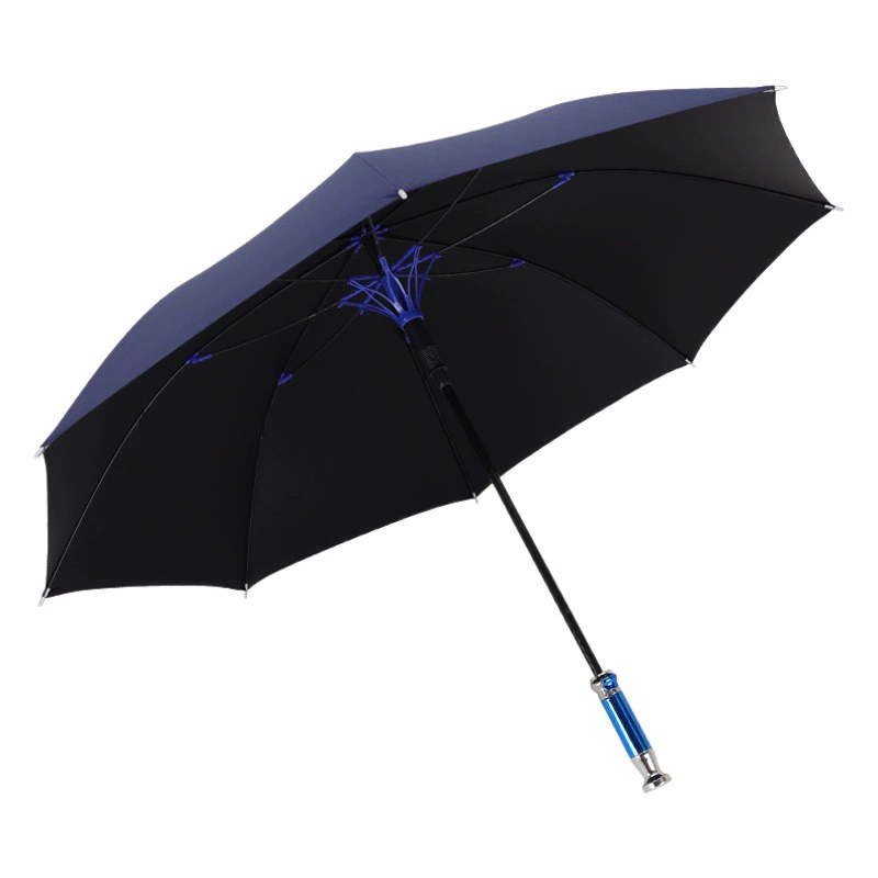 Зонтик полный волокна гольф зонтик для печати подарочный зонтик логотип оптом с прямой ручкой винил шторм-доказательство рекламы зонтик