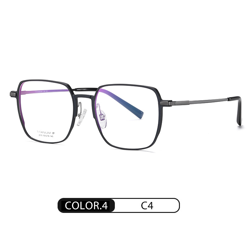 El nuevo marco de gafas de titanio puro del fabricante YJ2015 caja de aluminio y magnesio gafas ultraligeras bola abierta se puede equipar con marco de gafas de miopía