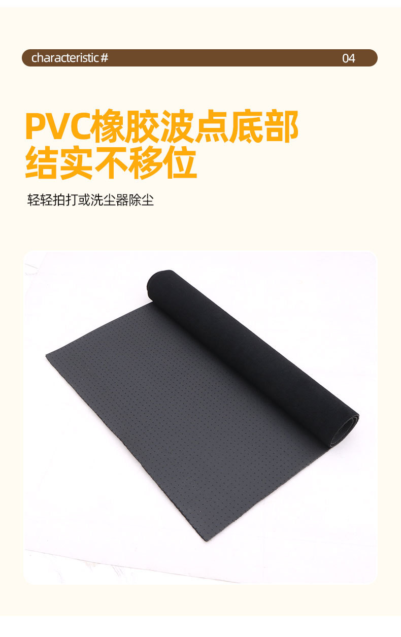 Single Piece Anti-Slip and Wear-Resistant Solid Color Floor Mat for Car Interior, Easy to Install Suede Floor Mat for Driver and Passenger