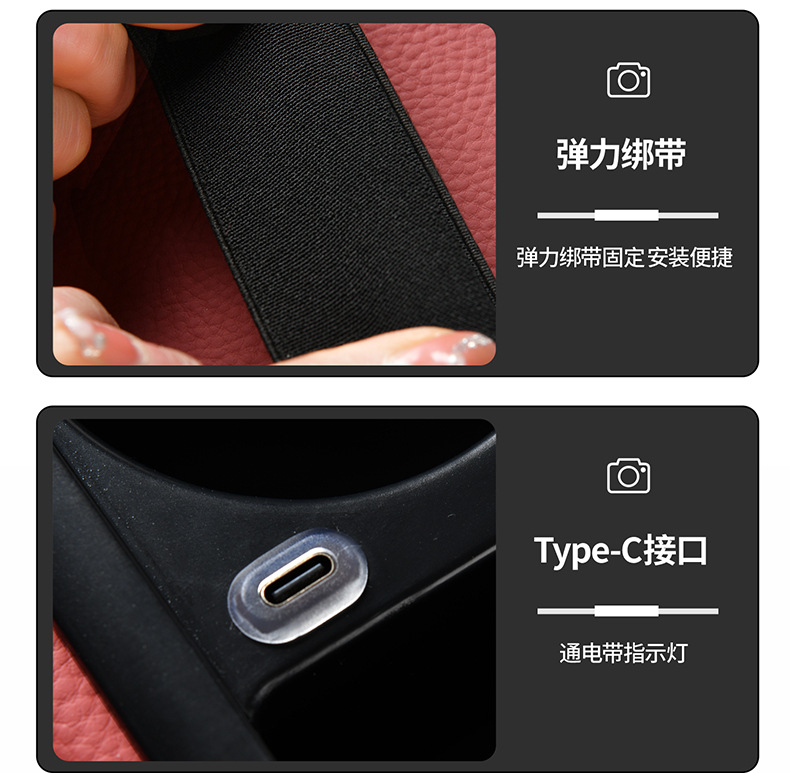 Car Armrest Box Pad USB Charging Tissue Box Cup Holder Storage