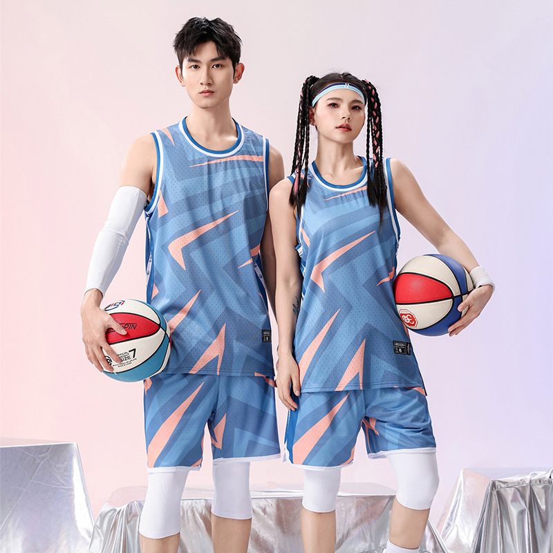 バスケットボールユニフォームスーツメンズカスタムバスケットボール服夏の学生チームゲームトレーニングチームユニフォームアメリカンジャージカスタマイズ|undefined