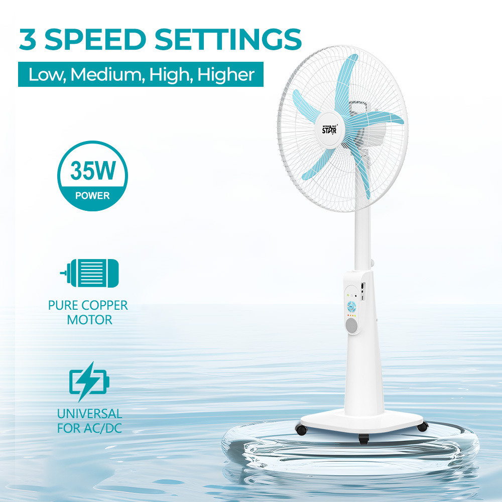 Winning star control remoto transfronterizo 18 pulgadas hogar de alta potencia tipo balancín máquina portátil ventilador eléctrico de piso