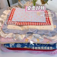 布置冬日全棉收纳拼接古早风垫子手帐桌面家居古早桌垫桌布手账书