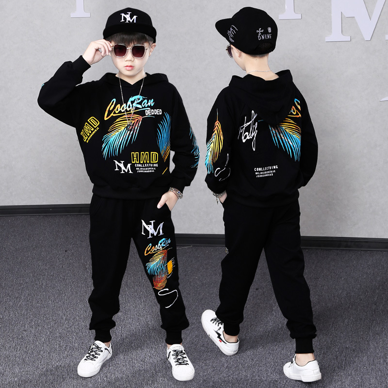 Children's Boys' Autumn Set 2023 Korean Edition New Middle Big Boys Fashion Handsome Street Dance Sports and_voghion.com