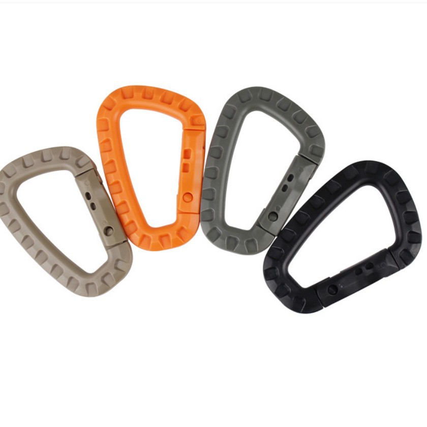 Lightweight Medium-Sized Tactical Bag Outdoor Mountaineering Quick-Hook Buckle Bicycle Mountaineering Bag External Plastic Steel Quick-Hook Key D Buckle