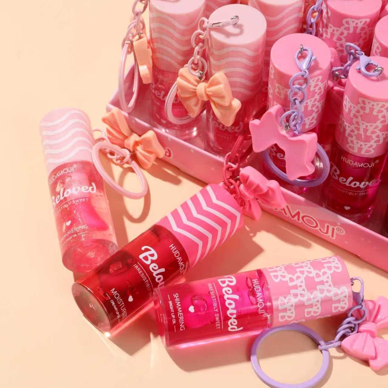 Transfronterizo exclusivo para ondas tropicales llaver de arco de calor decoloración labial aceite hidratante brillante polvo de espejo tierno brillo labial