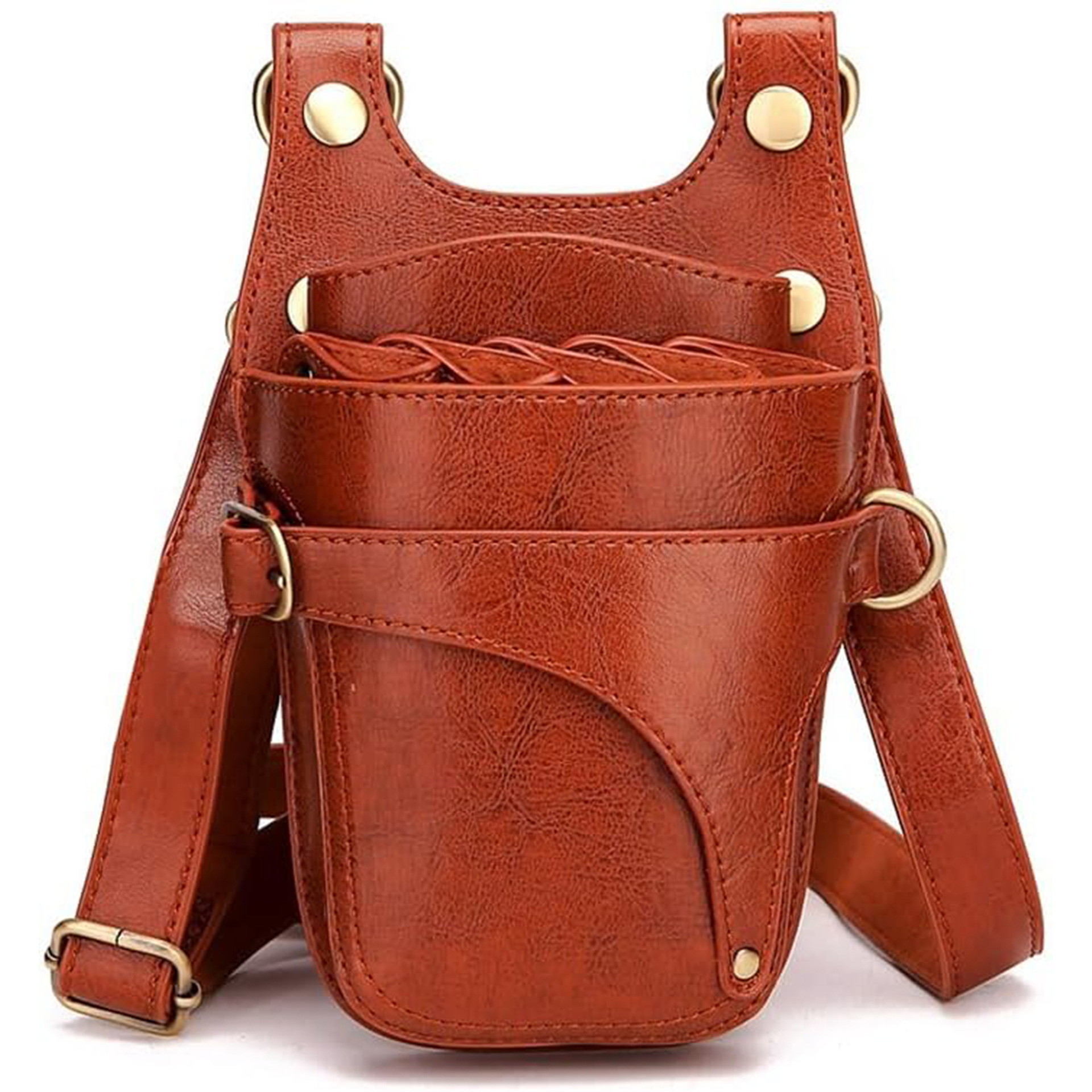 Amazon Barber Técnico de peluquería herramientas bolso de cintura multifuncional bolsa de tijeras 5 piezas herramientas de tijeras bolso de cintura