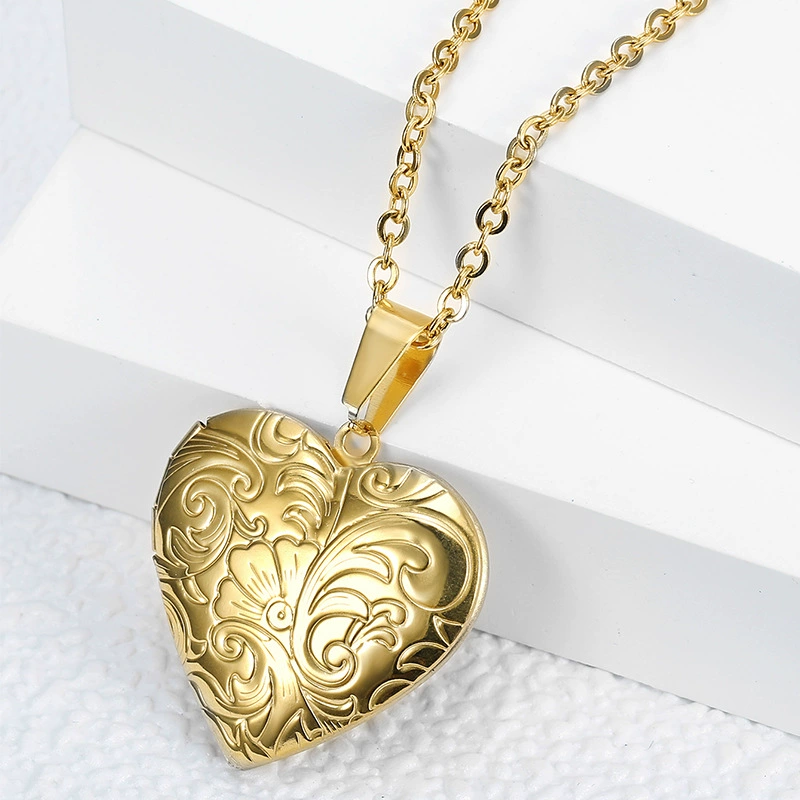 Brand trend fashionable pendant, necklace, accessory stainless steel, Korean style, simple and elegant design