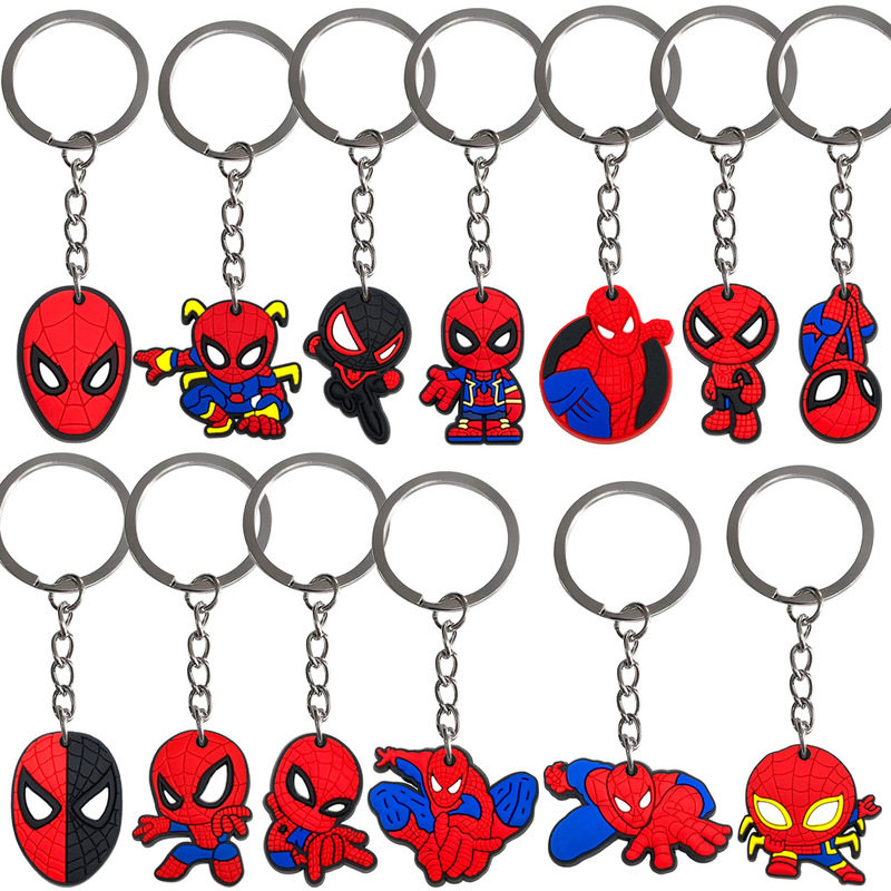 Spider-Man Series Cartoon Keychain Pvc Soft Rubber Key Chain Bag Pendant Wholesale Gift Temu Hot Style Spider-Man Series Cartoon Keychain Pvc Soft Rubber Key Chain Bag Pendant Wholesale Gift Temu Hot Style