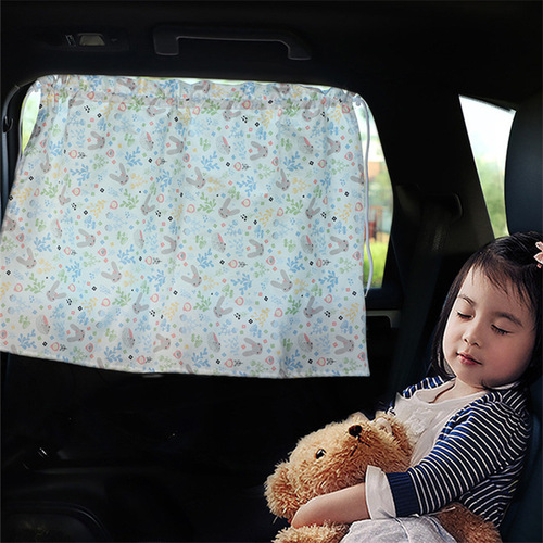 Car curtain sunshade suction cup sun protection and heat insulation block children's cartoon suction cup side window car car sunshade