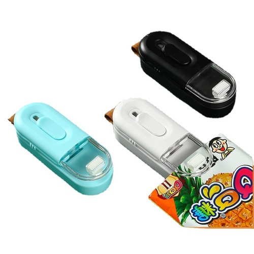 New Mini Seal Machine, Small Home Battery-Powered Food and Snack Bag Opening and Sealing Machine