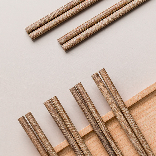 Chicken wing wood chopsticks Japanese-style home-packed business solid wood useful single-pack household chopsticks wholesale gift box