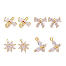 DIY����~΢��ʯ�18K������ɫС�������h���Ʒ���D103