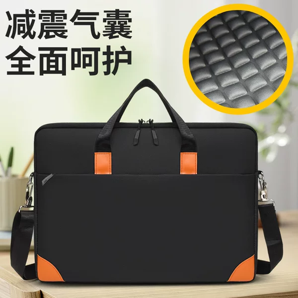 New Simple Computer Bag 16inch Portable Shockproof Waterproof Briefcase Fashionable Single-Shoulder Laptop Bag