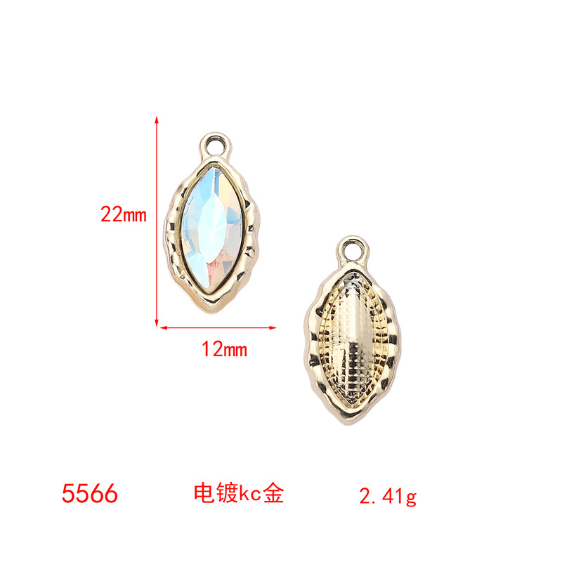 天然石のカット面を持つ長方形、円形、楕円形の単穴クリスタルDIYアクセサリーペンダントDIYジュエリーアクセサリー在庫あり|undefined