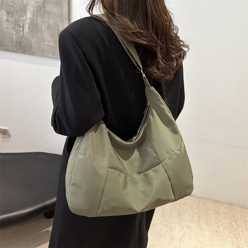 Bolsa de lona coreana de gran capacidad, estilo relajado, bolsas de hombro de trabajo, bolsas de mochila simple, moda