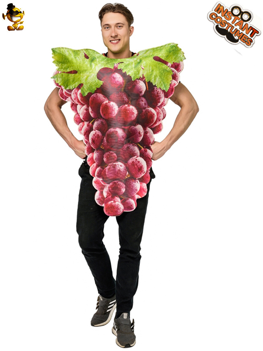 Divertido par uva mono de Halloween parodia fruta rendimiento traje etapa juego partido traje image 4