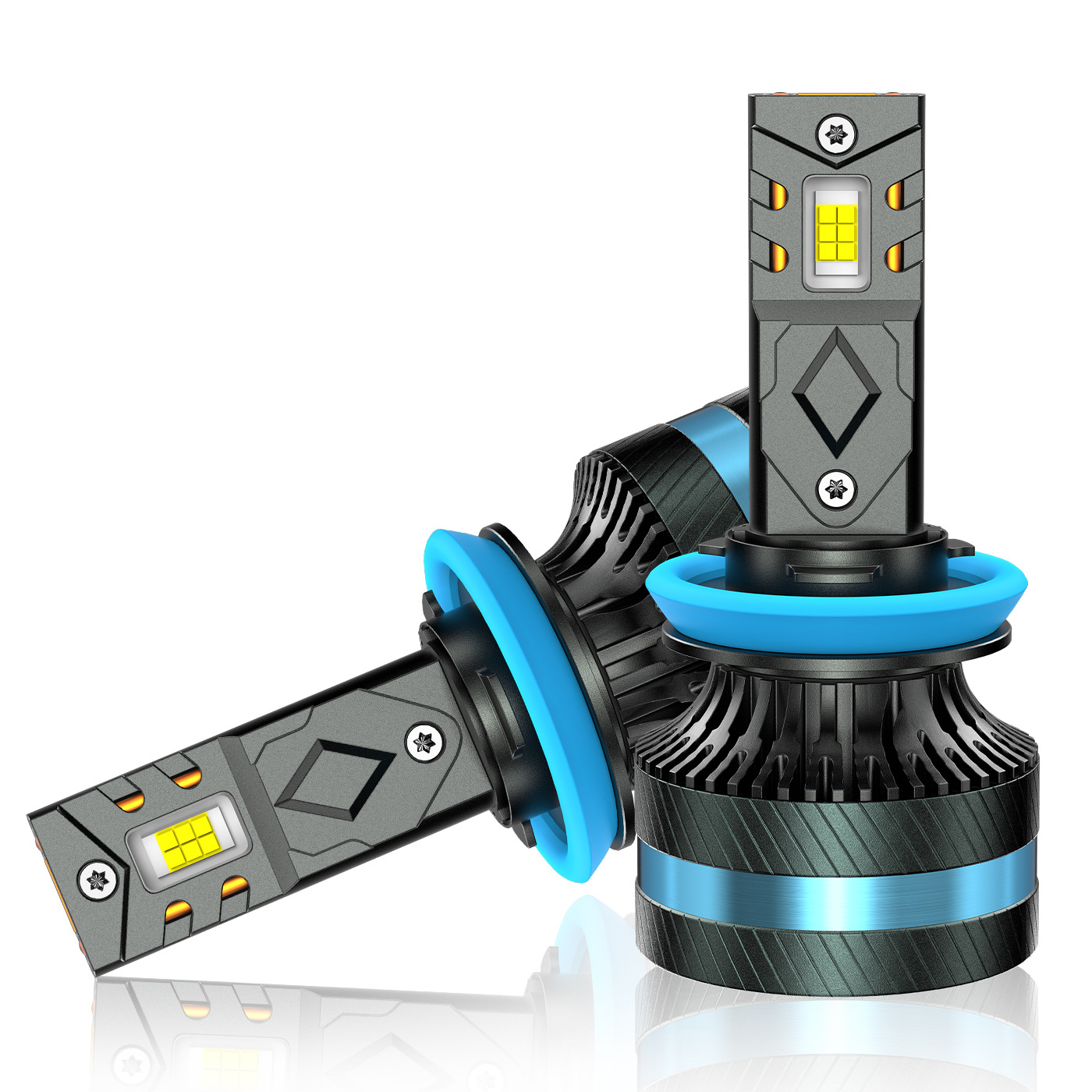 SENROBO transfronterizo automóvil condujo faro doble tubo de cobre 140W super brillante H4 reformado LED faro H7HB3H11