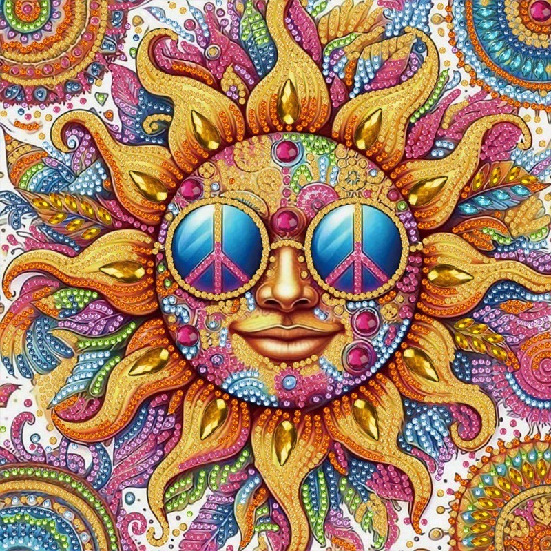 Pintura de Diamantes 5D con Forma Irregular de Princesa de Fantasía, Pintura de Diamantes DIY, Pintura de Diamantes con Puntos de Cristal, 30×30